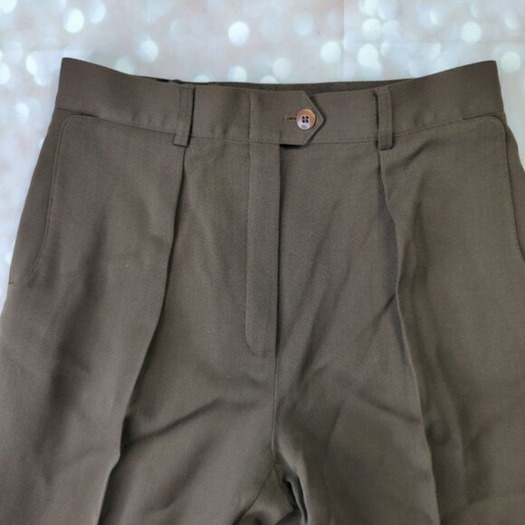 Escada by Margetha Ley Wool Pleated Trousers - Picture 1 of 8
